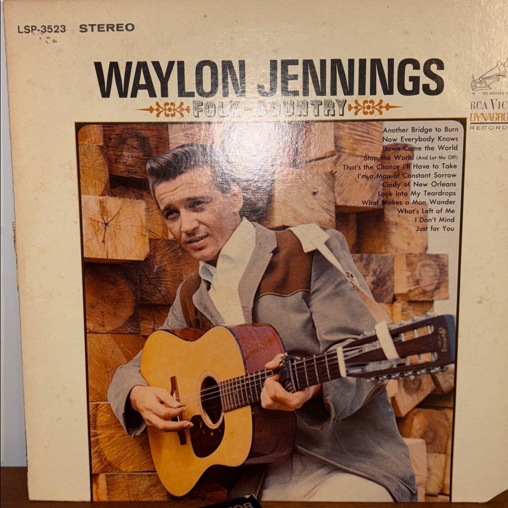 3 Waylon Jennings Vintage Vinyl Records Bundle Lot Deal 1960s Country Folk Album - Picture 3 of 17